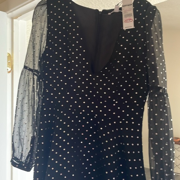 Super cute black and silver star dress. New with tags! Size 2 - Picture 5 of 5